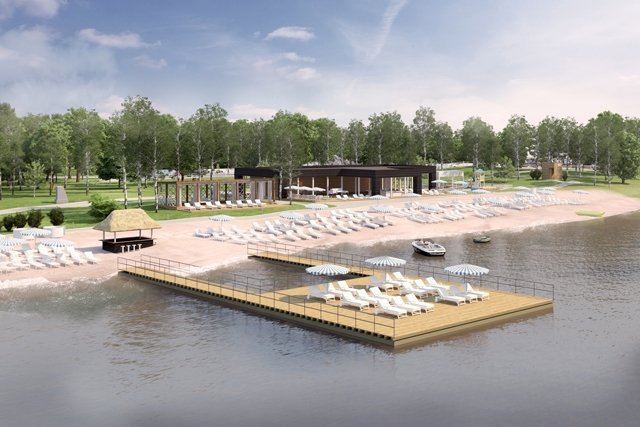 Новый пляжный комплекс появился на Балтыме