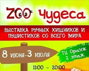 Выставка животных "ZOOчудеса" в ТЦ "ОРАНЖ"