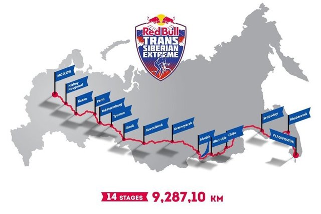 В Екатеринбург едут участники Red Bull Trans-Siberian Extreme