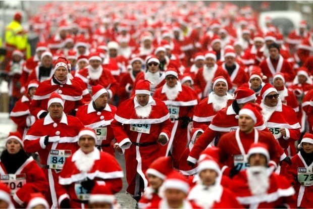 3 декабря в Казани будут бегать Санта Клаусы