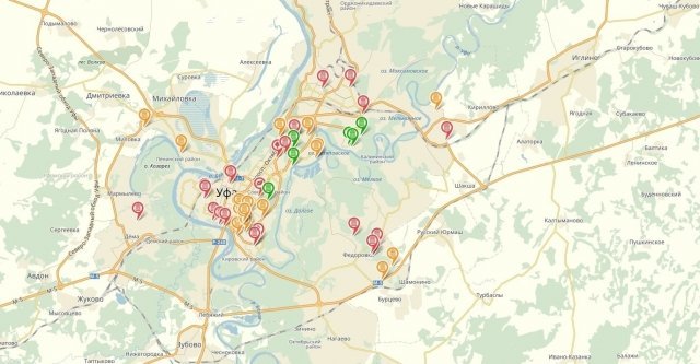 В Уфе появилась интерактивная экологическая карта