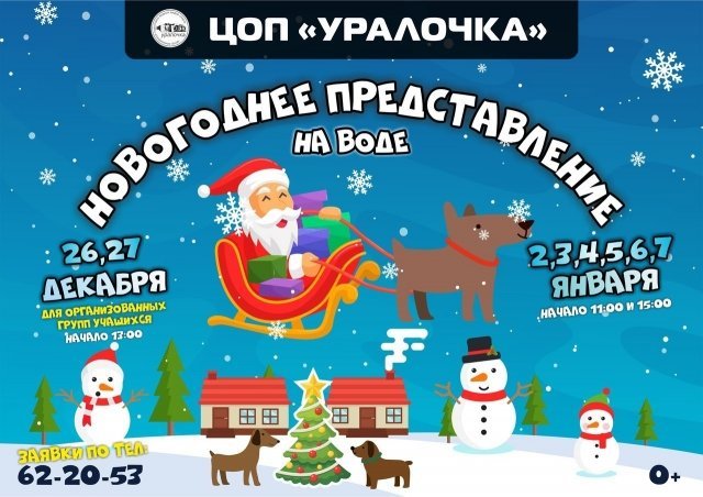 Новогоднее представление на воде