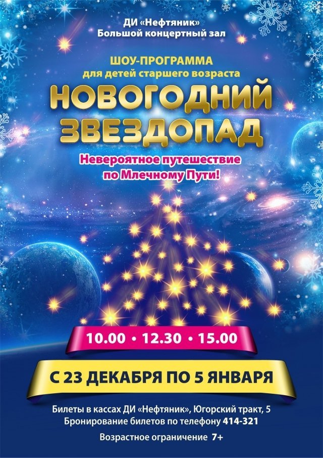 Развлекательная программа "Новогодний звездопад"
