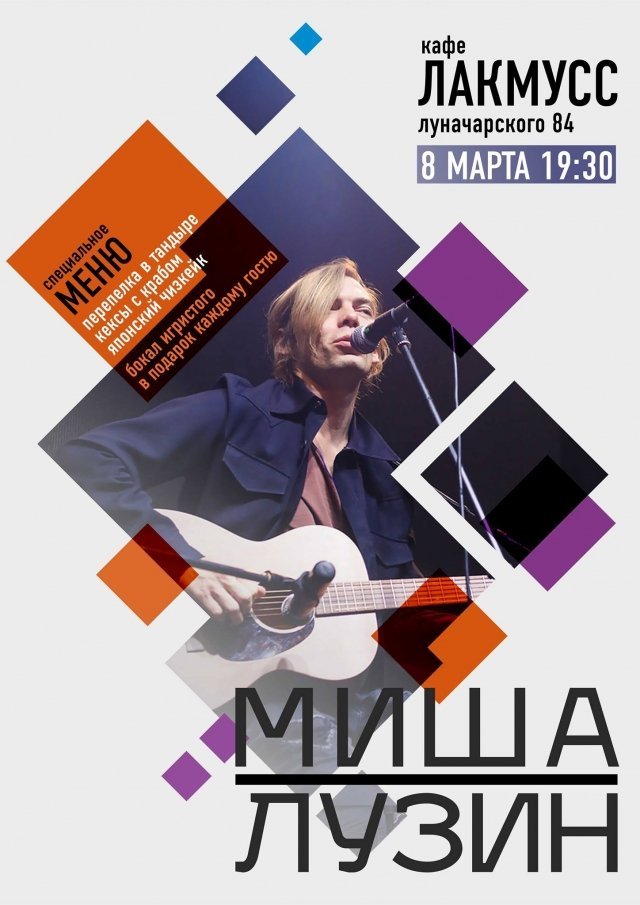 Концерт Миши Лузина