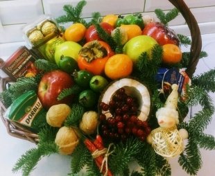 Новогодний букет вместо елки