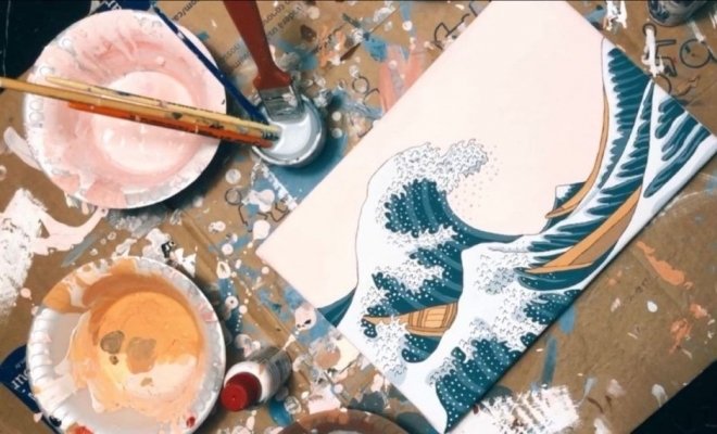 Мастер-класс по живописи «Большая волна»