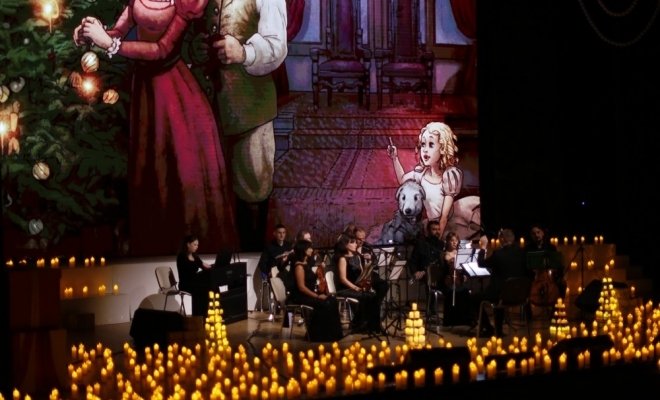 Кино, оркестр и 1000 свечей. Ромео и Джульетта