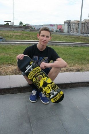Алексей Булыкин, на скейтборде - Буду учиться кататься, но почти все время уйдет на поступление в ВУЗ.