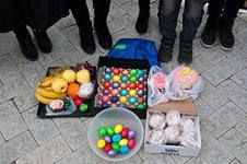 Освящение куличей и пасхальной снеди в Сургуте