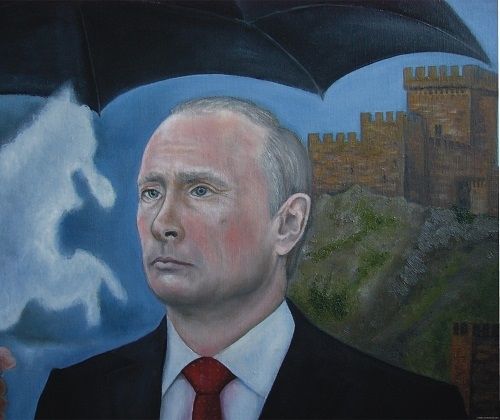 Челябинский художник написал портрет Путина и Крыма
