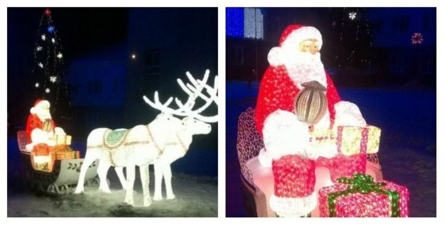 Возле "Синтеза" поселились праздничные олени