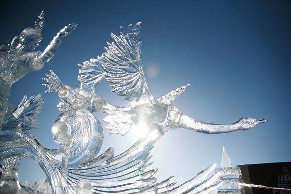 В ИКЦ "Старый Сургут" открылся фестиваль ледовых скульптур