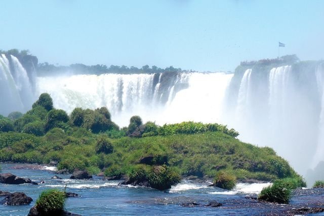 водопад, Игуасу, Аргентина, Бразилия