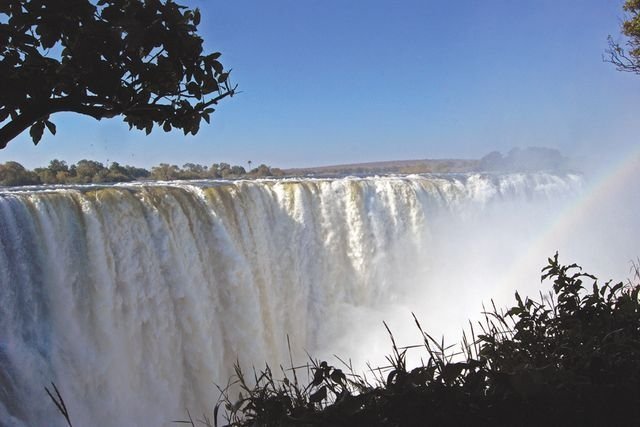 водопад, Виктория, Замбия, Зимбабве