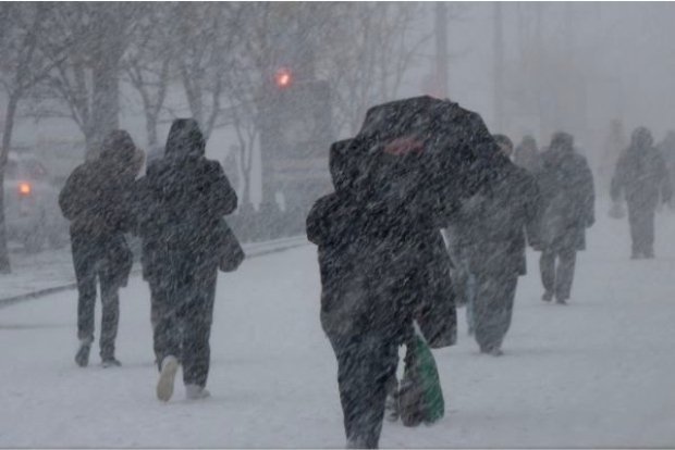Казань настигнут метели и мокрый снег