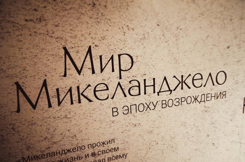 Открытие мультимедийной выставки «Микеланджело»