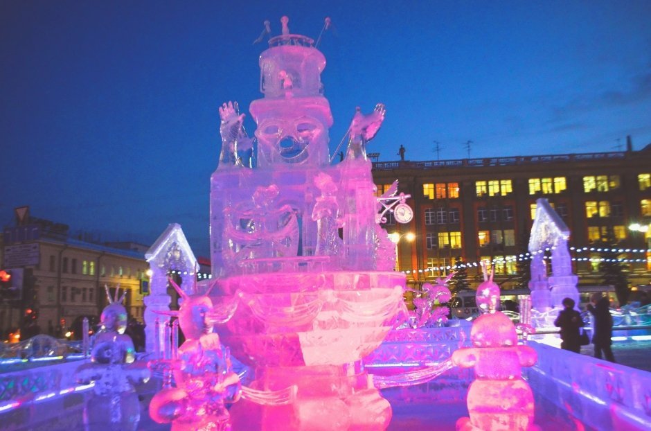 Открытие ледового городка в Екатеринбурге