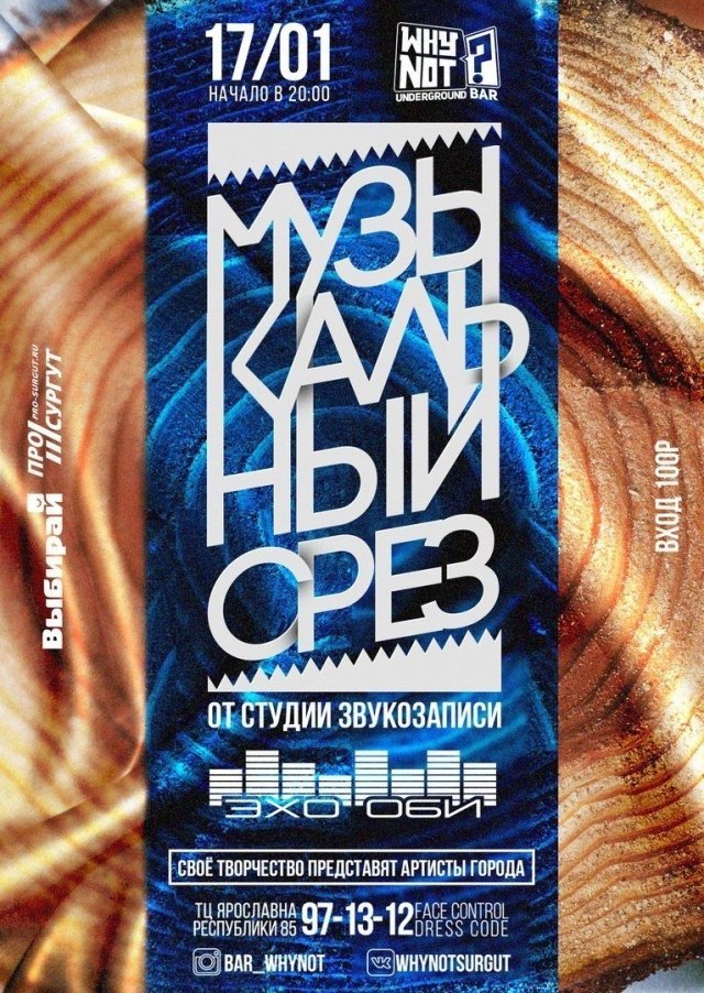 «Музыкальный срез» от студии звукозаписи «Эхо Оби» в underground-бар «WHY NOT?»