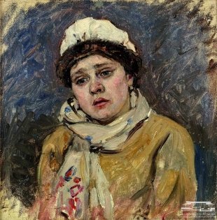 В.И. Суриков. Жена чернобородого стрельца. 1879