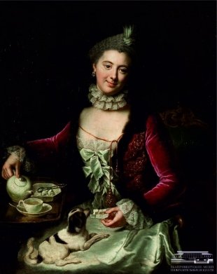 Анна Розина де Гаск. Женский портрет. XVIII в.