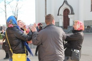 У Свято-Никольского Храма широко отметили Пасху