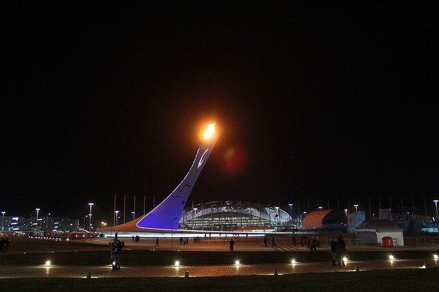 На фото: олимпийский парк в Сочи