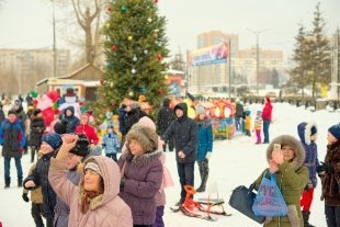 Открылись "Русские горки" в Центральном парке в Тольятти