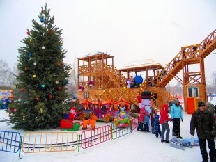 Открылись "Русские горки" в Центральном парке в Тольятти