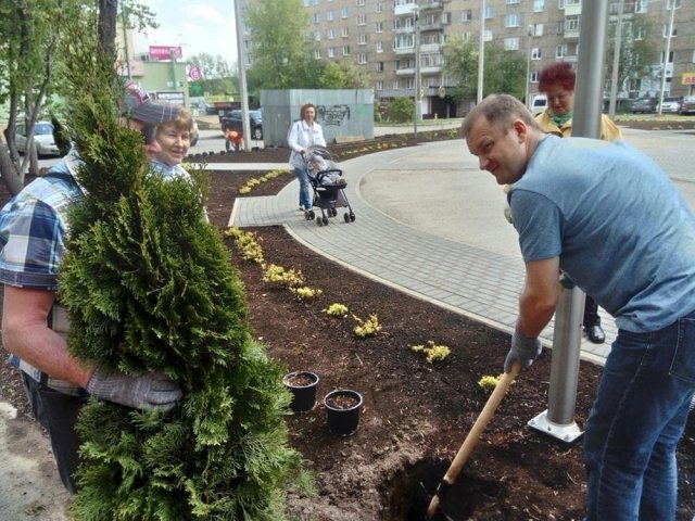 Новости: в Ижевске в 2017 году начали благоустраивать сквер на улице Т. Барамзиной