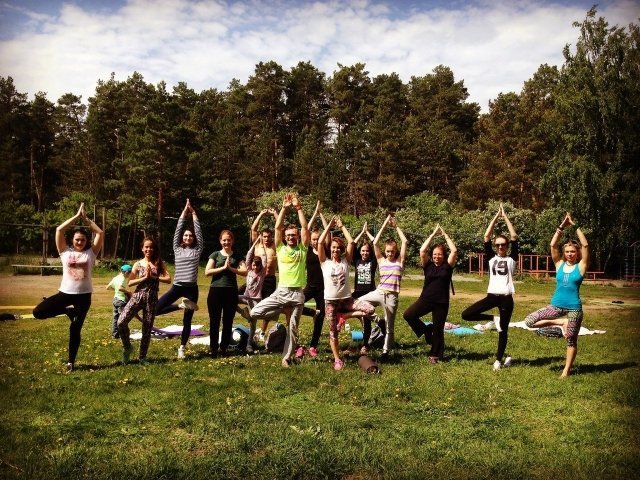 В парке Гагарина всё лето будут проходить бесплатные занятия по йоге