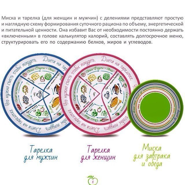 Правильная тарелка питания схема