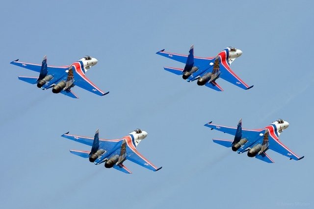 В Белгороде выступит авиационная группа высшего пилотажа ВВС России «Русские Витязи»