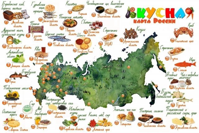 Иркутская область будет нанесена на "Вкусную карту России".