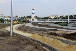 Строительство новой белгородской набережной идет полным ходом