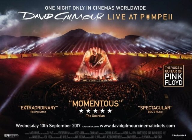 Разыгрываем билеты на показ «David Gilmour: Live At Pompeii» в ККТ «Космос»