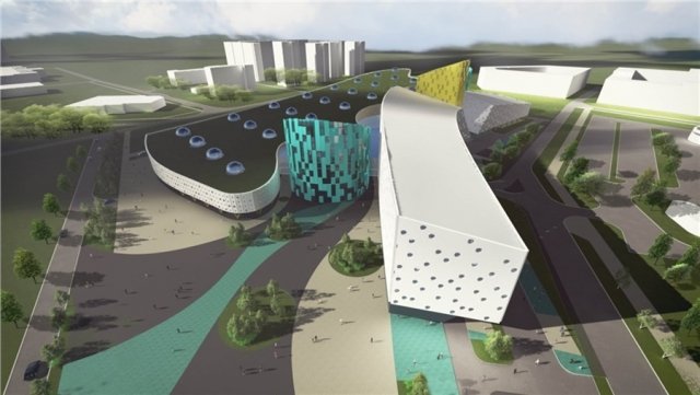 Аквапарк в Красноярске выбирает архитектурный облик