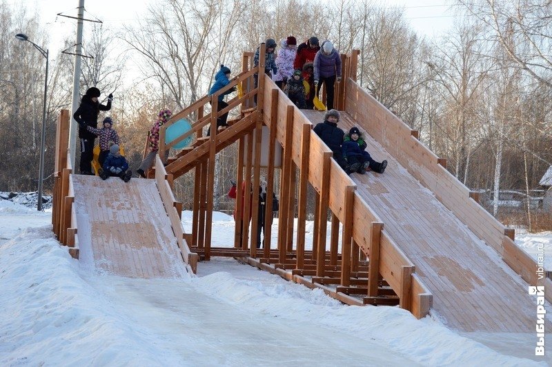 Тюменцы опробовали горки в «Затюменском»