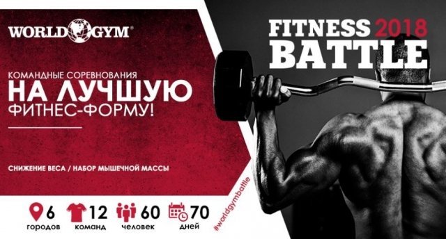 В фитнес-клубе World Gym в Сургуте пройдет Fitness Battle 2018