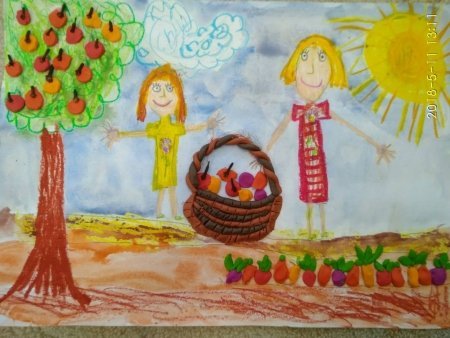 Время приключений, рисунок самина 5 лет