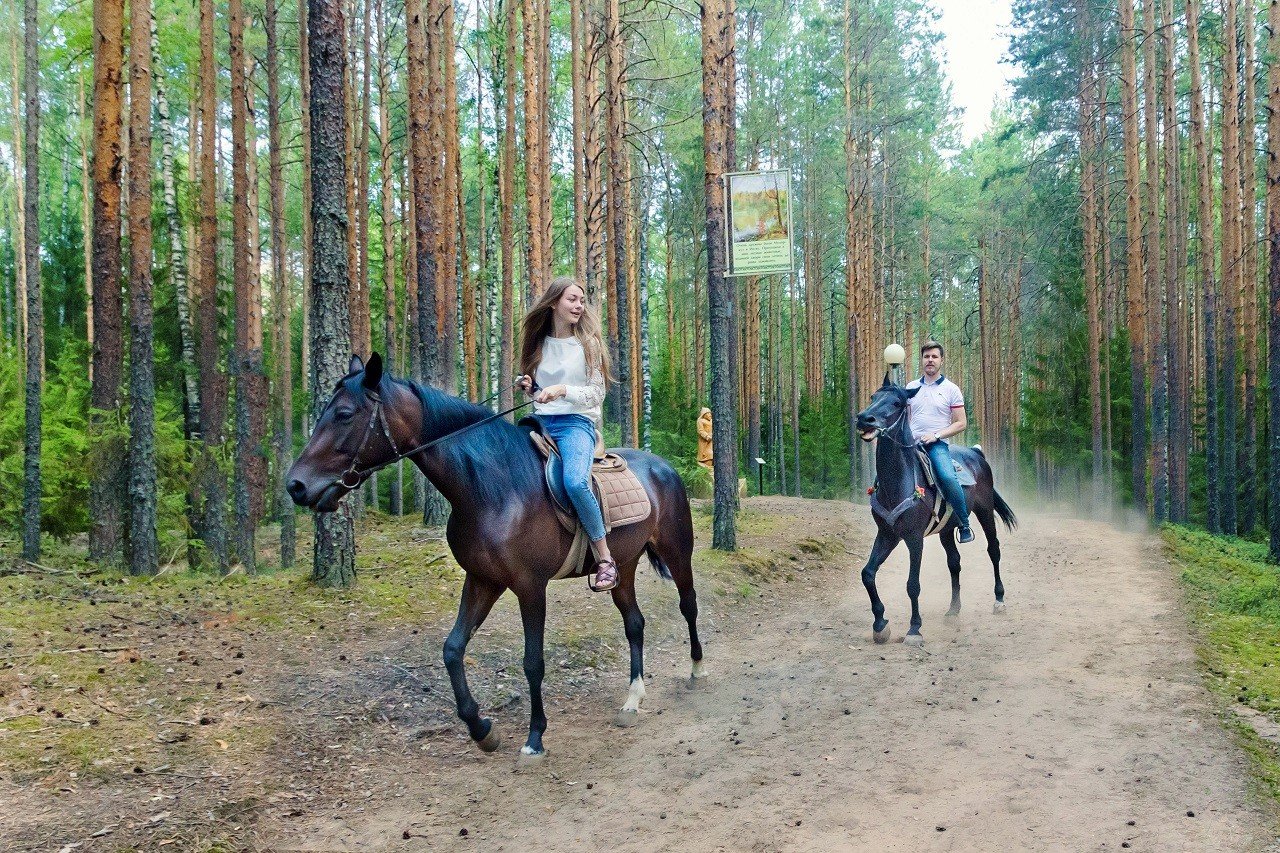 Катание на лошадях в санатории Юматово