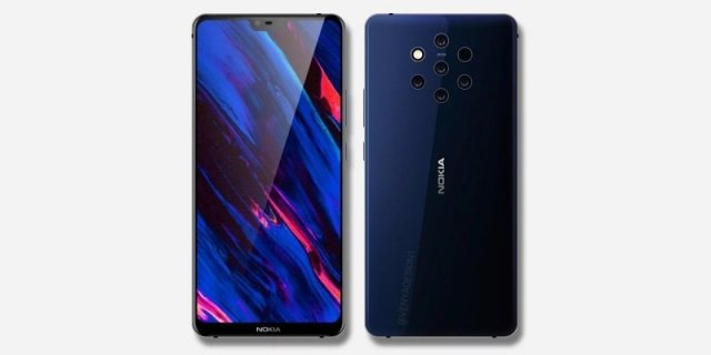 В сеть попала информация о грядущей Nokia 9. В ней будет установлено пять камер! 