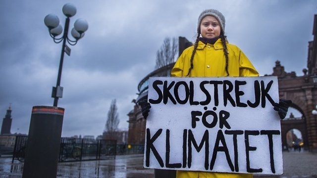 Школьница из Швеции отказалась ходить на уроки, пока страна не сократит вредные выбросы в атмосферу