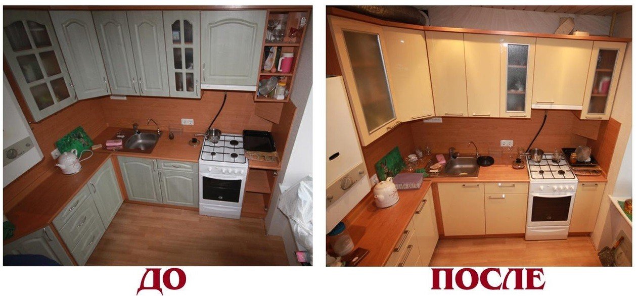 Реставрация кухонных фасадов в Москве и МО - прайс 