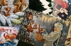 История новогодней открытки