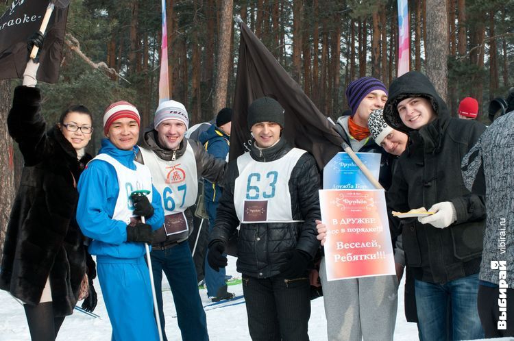 Рестораторы сразились на лыжах