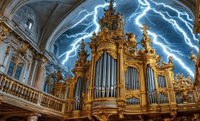 Рок-хиты на органе при свечах