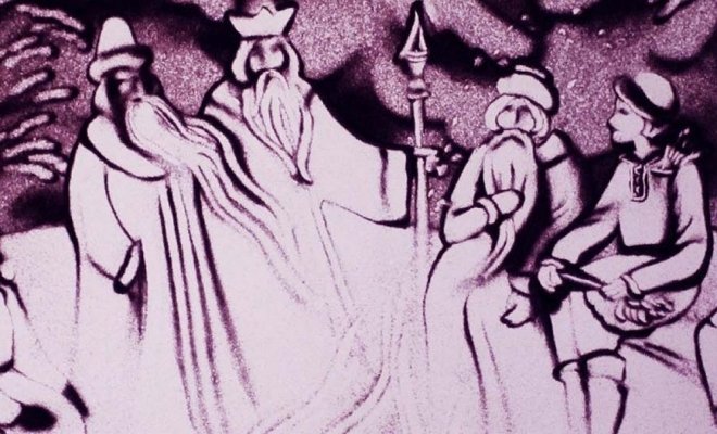 Новогодняя сказка с органом и песочной анимацией. Двенадцать месяцев
