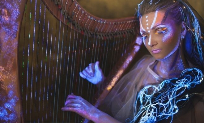 Арфа в темноте. Концерт под звёздами