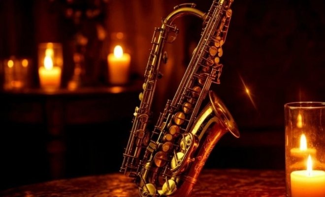 Орган и саксофон при свечах в Готическом соборе