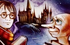 Рождественский концерт с песочной анимацией. Гарри Поттер или Новый год в Хогвартсе